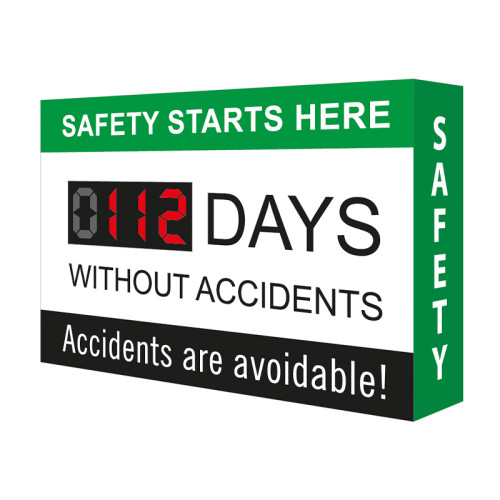 Spectrum Industrial - Accident Free Day Sign, Style C (1200mm x 900mm)