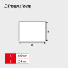 310 x 234mm Dibond 'Ice' Road Sign (without channel)