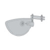 Forklift 180 degree rear-view mirror 225 x 40 x 120mm