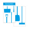 Shadowboard - Cleaning Station Style A (Blue) With Hooks - NO STOCK