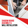 Shadowboard - Cleaning Station Style A (Red) With Hooks - NO STOCK